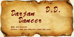 Darjan Dancer vizit kartica